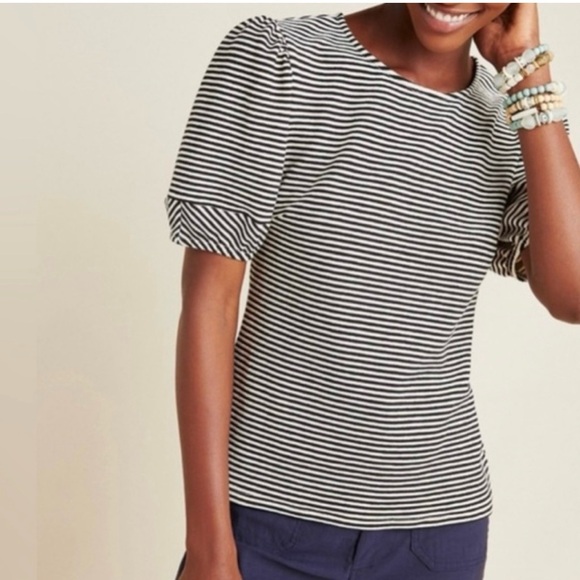 dolan Tops - Dolan Anthropologie Black and White Striped Top